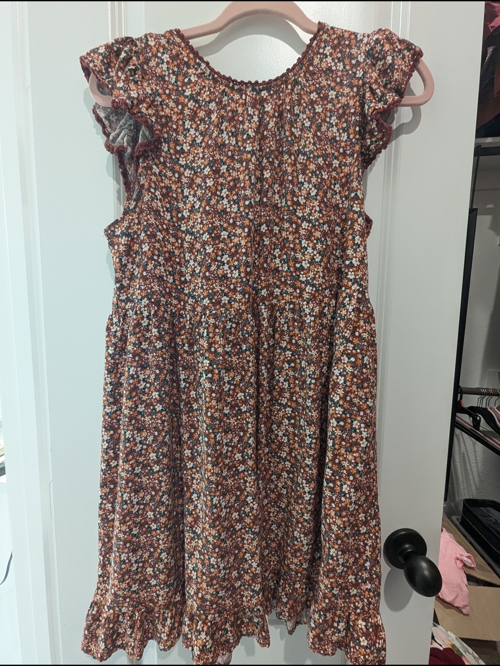wild fable Brown Floral Midi Dress